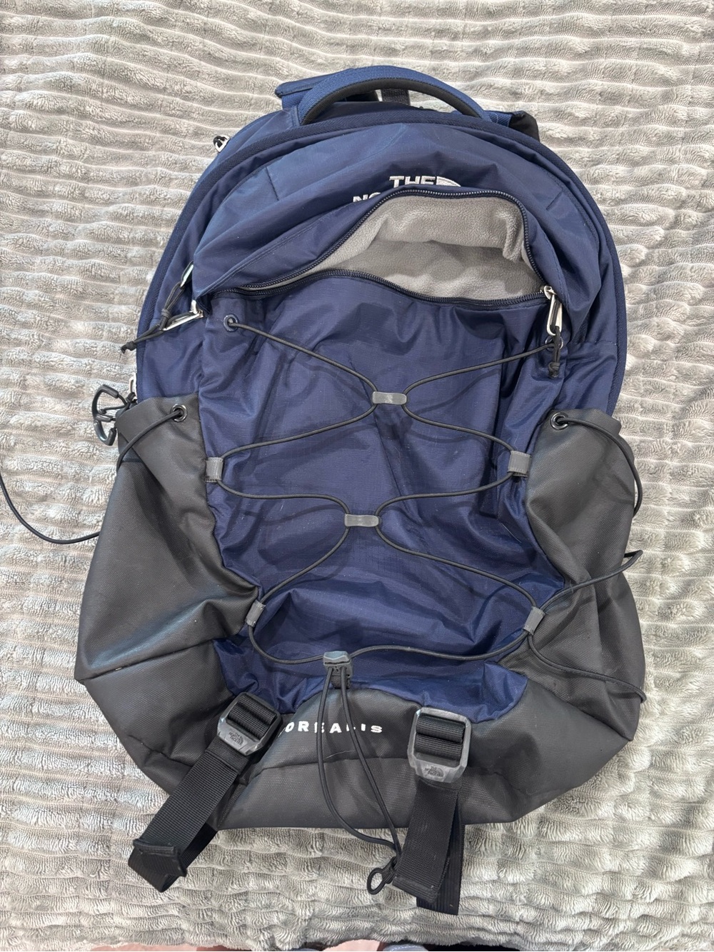 The North Face Navy and Black Daypack Backpack